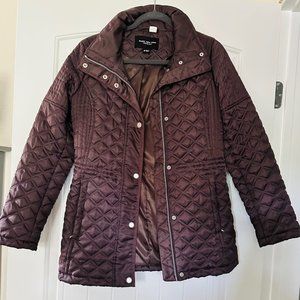 Marc New York Women's Tribeca Grey Quilted Winter Coat Outerwear